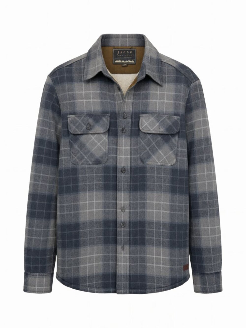 Jachs New York Men's Plaid Jacket L Gray